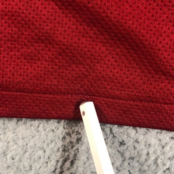 Under Armour Shirt Mens XL Red Pullover Mock Neck 1/4 Zip Logo Long Sleeve - Picture 4 of 13